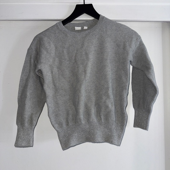 GAP Other - 2/$15 GAP Kids Heather Gray Crew Neck Sweater with Sparkle